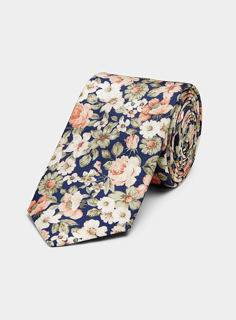 Le 31: La cravate floraison printanière Vert à motif pour homme