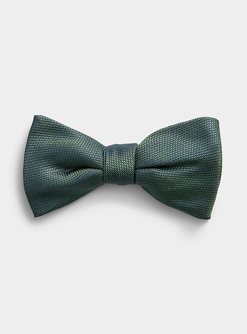 Le 31 Lime Green Colourful textured jacquard bow tie for men