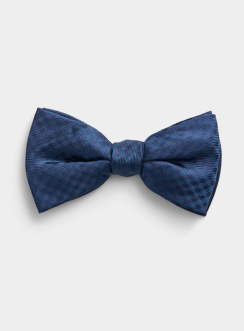 Le 31 Sapphire Blue Mini-gingham bow tie for men