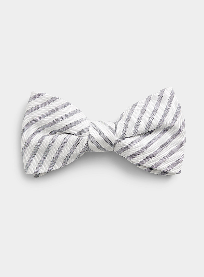 Le 31 Blue Twin-stripe bow tie for men