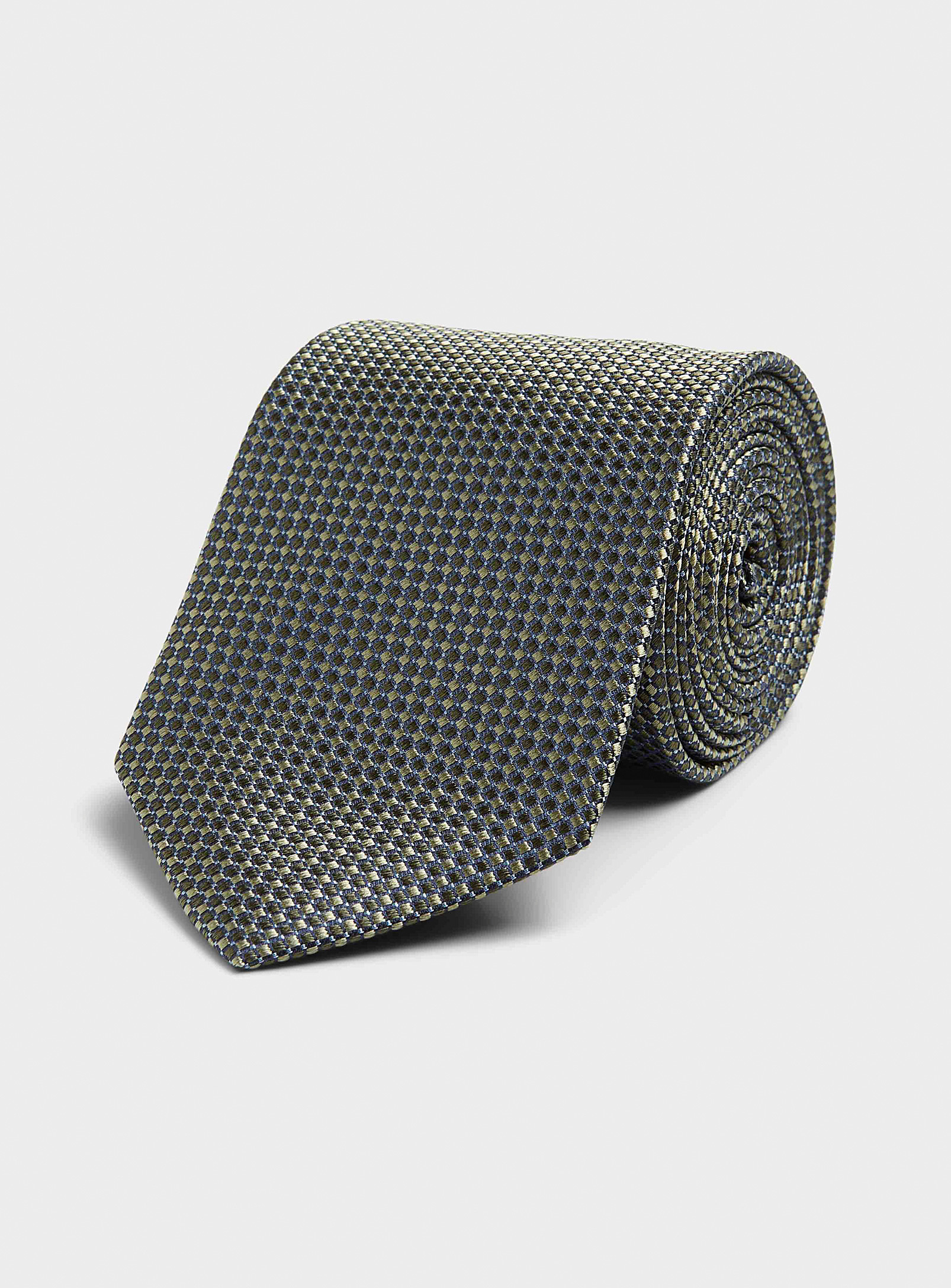 Le 31 - Men's Pointed checkered jacquard tie