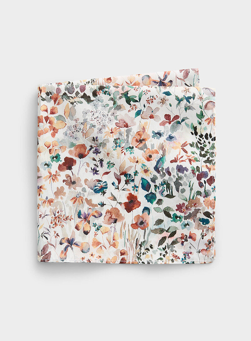 Floral Pocket Square Made With Liberty Fabric