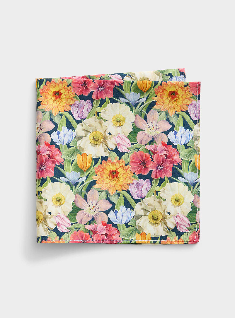 Floral Pocket Square Made With Liberty Fabric
