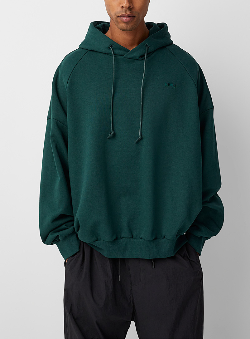 Juun.J Green Compliqué hoodie for men