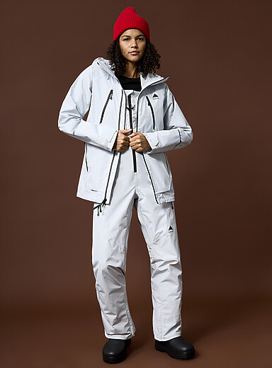 Burton Light Grey GORE-TEX Reserve shell coat for women