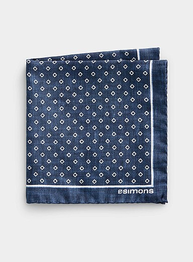 Small-diamond pocket square <b>Exclusive collection from Italy</b>