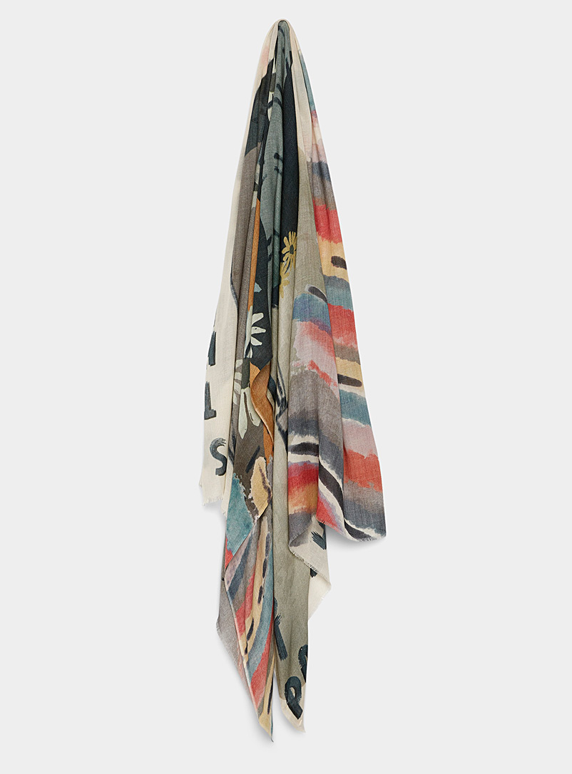 Storiatipic Light Grey Janet scarf for women