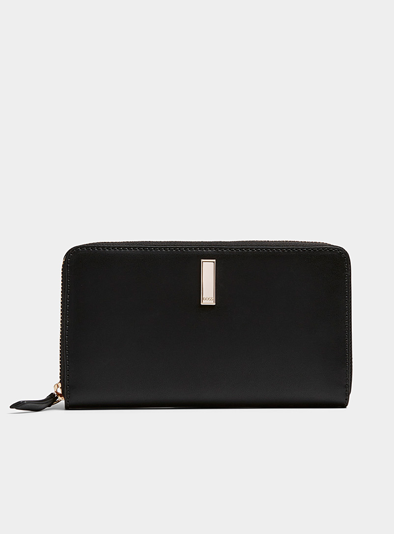 BOSS Black Ariell leather wallet for women