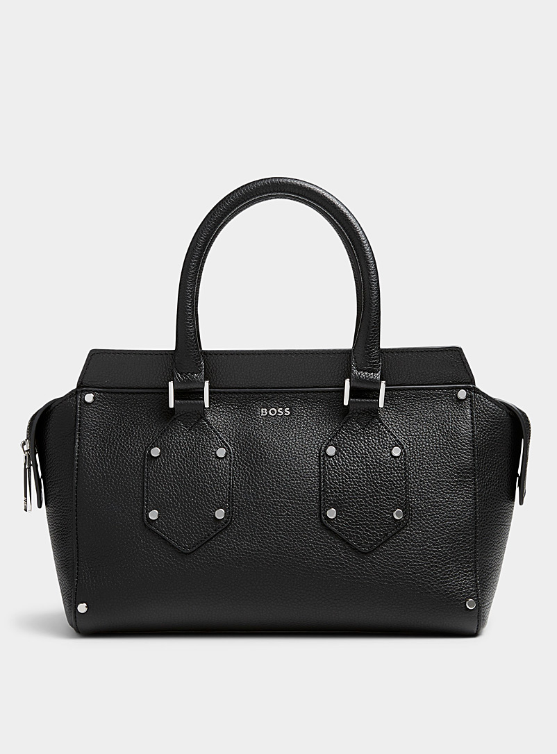 BOSS Black Small Ivy studded leather tote for women