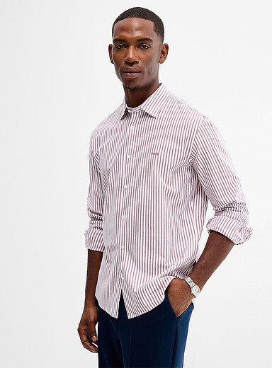 Mysoft striped Oxford shirt <b>Slim fit</b>