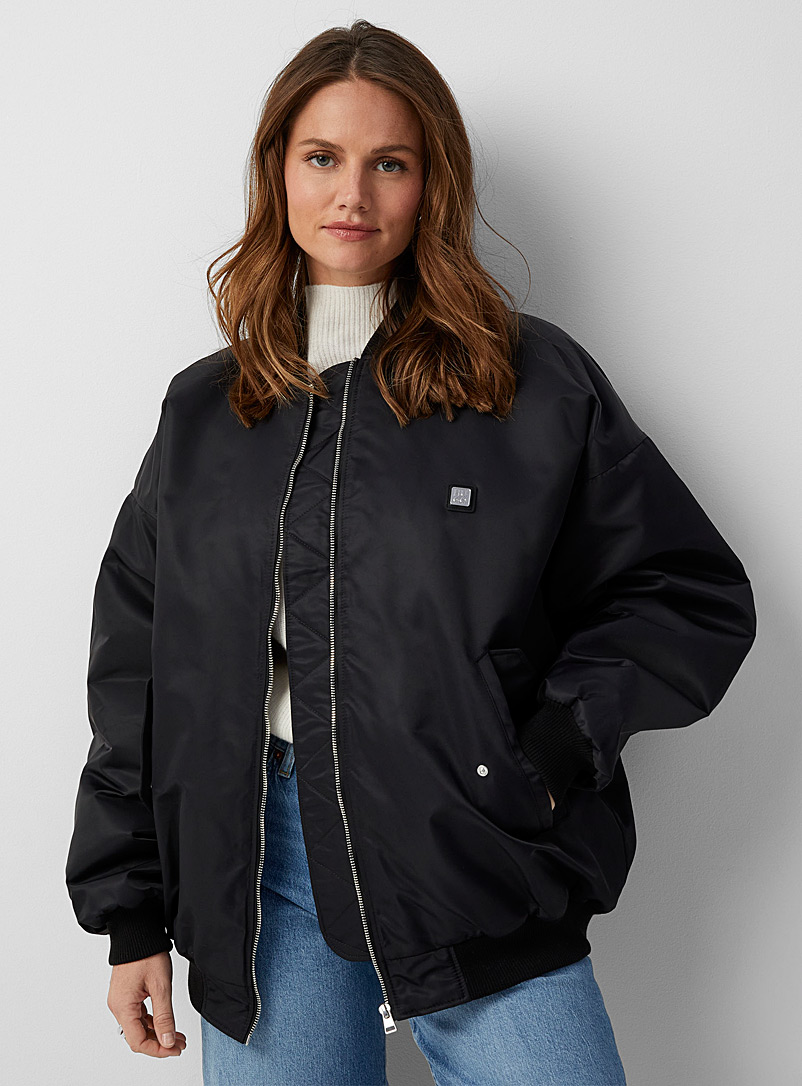 HUGO Black Flesiane oversized bomber jacket for women