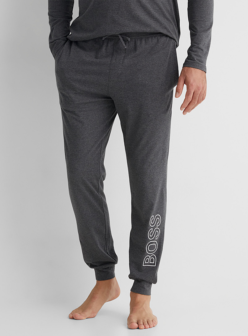 BOSS Charcoal Identity lounge joggers for men