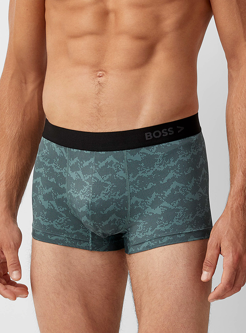 BOSS Patterned Green Dotted mountain trunk for men