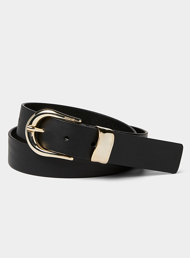BOSS: La ceinture minimaliste Carol Noir pour femme
