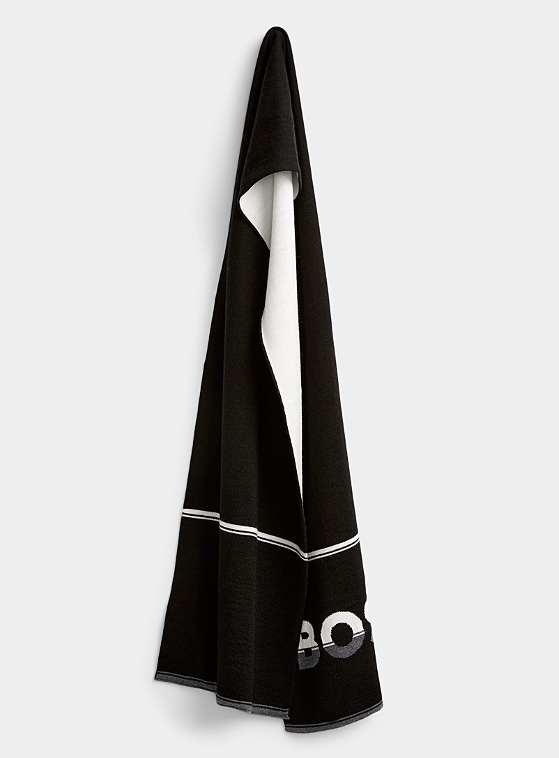 BOSS Black Giant logo Aloki scarf for men