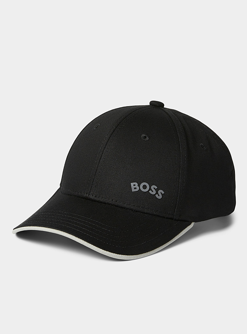 BOSS: La casquette logo courbé Noir pour homme