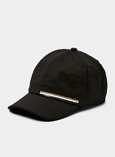 BOSS - Breathable cap in stretch fabric with micro pattern
