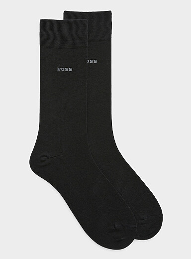Fine cotton solid dress sock