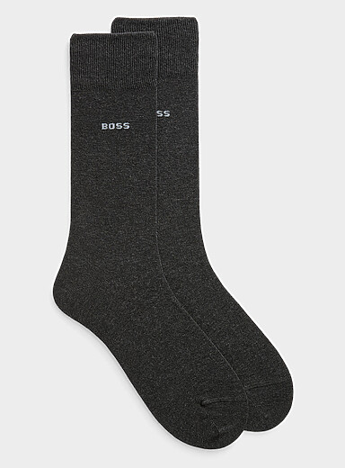 Fine cotton solid dress sock