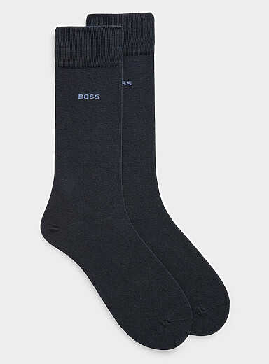 La chaussette habill&eacute;e unie fin coton