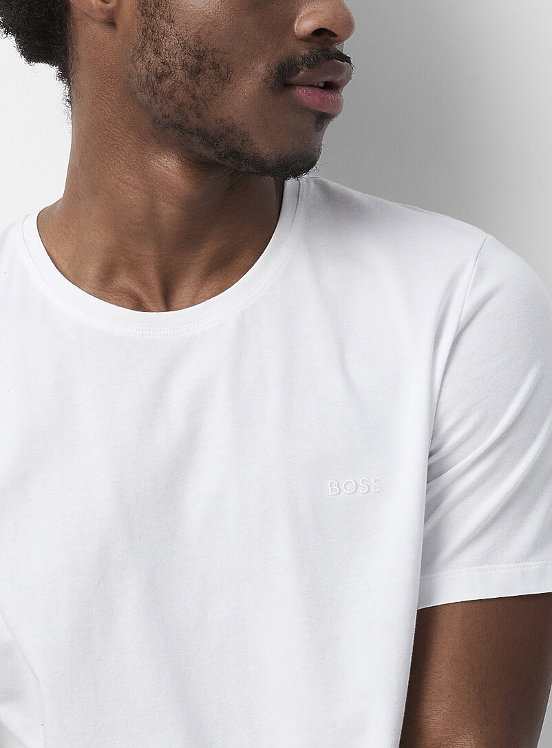 BOSS: Le t-shirt monochrome Gris pour homme