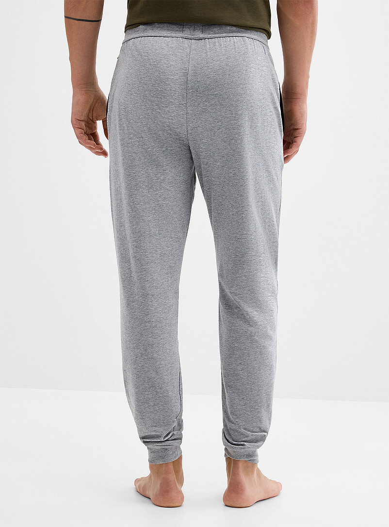 BOSS Grey Two-tone lounge joggers for men