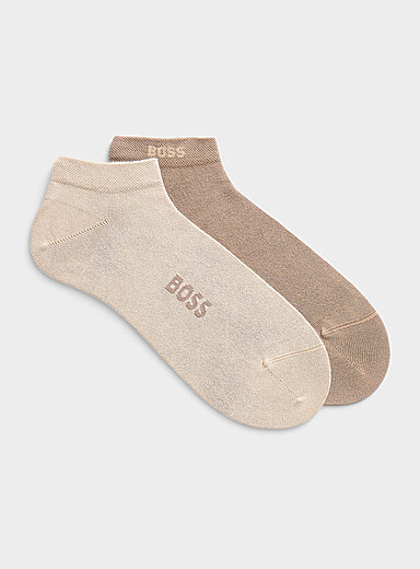 Neutral bamboo ped socks 2-pack