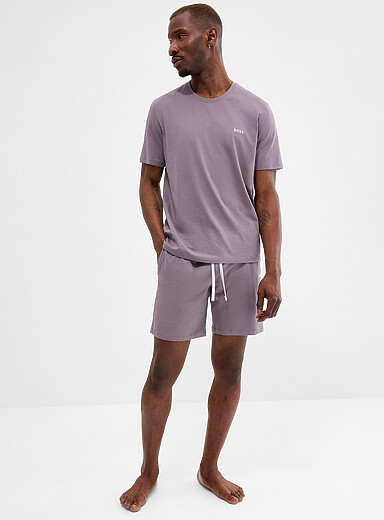 Solid stretch lounge short