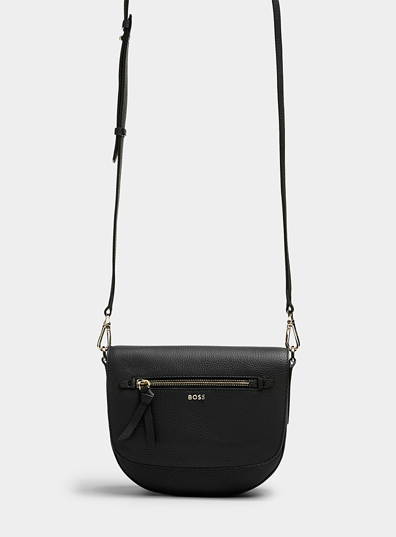 BOSS Black Sophie leather flap bag for women