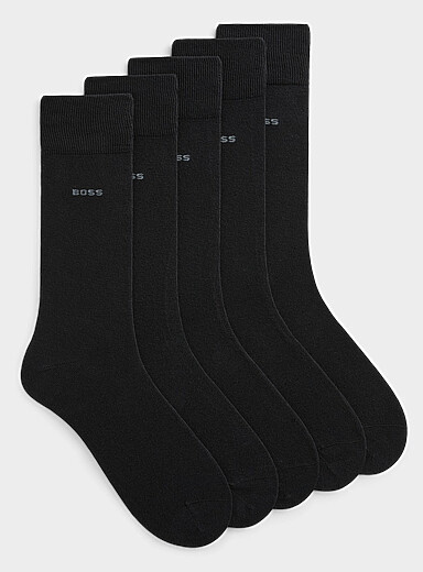 Les chaussettes habill&eacute;es classiques unies Emballage de 5