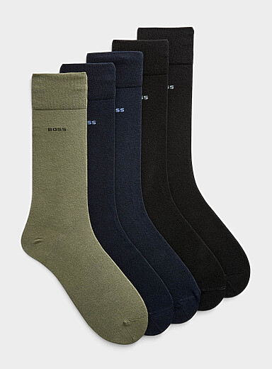 Les chaussettes habill&eacute;es classiques unies Emballage de 5