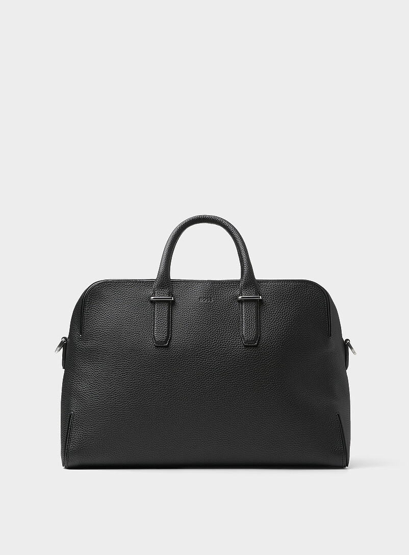 boss travel bag men's BOSS, Ray Friendly Leather Suit Garment Bag, Catfish Black, One Size BOSS Black catch 3.0 holdall bag in dark green combines style and functionality for the modern man White Label Air Boss -