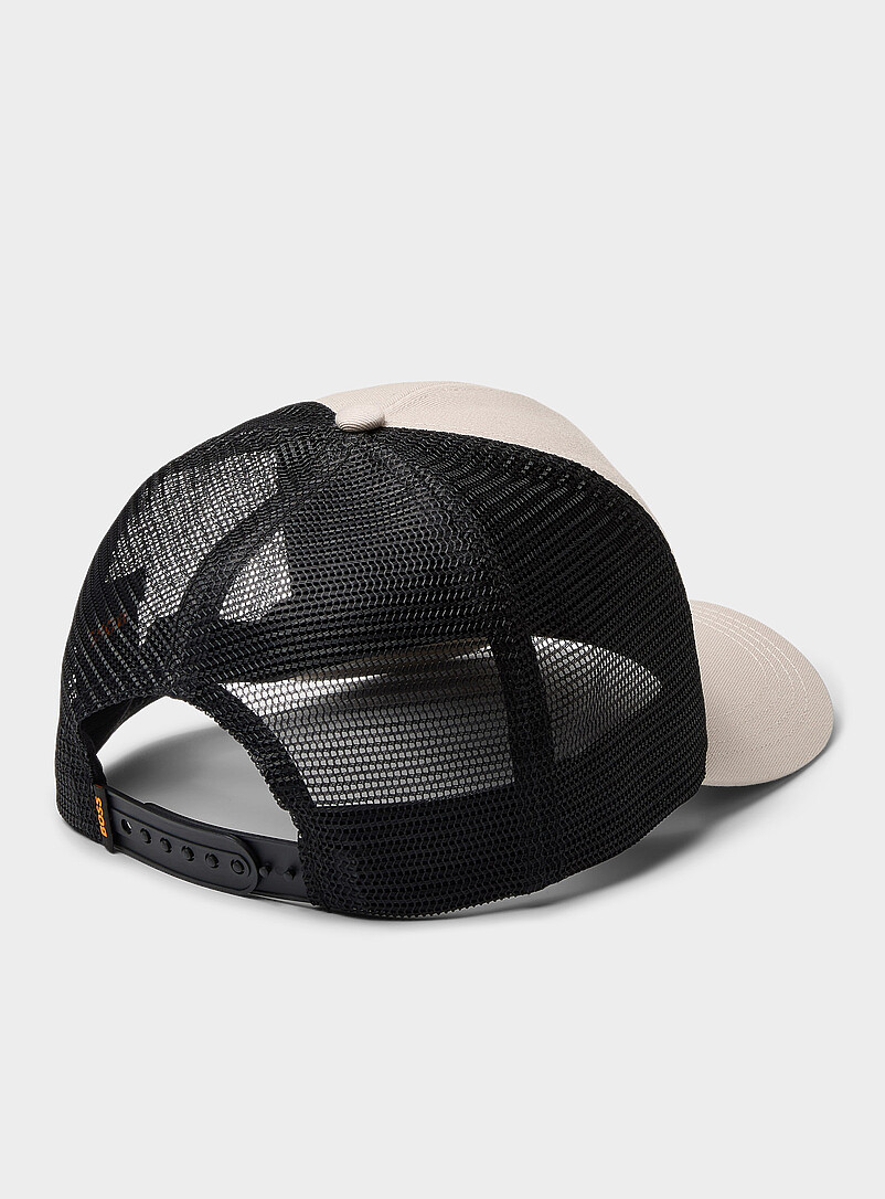 BOSS Honey/Camel Palm tree logo trucker cap for men