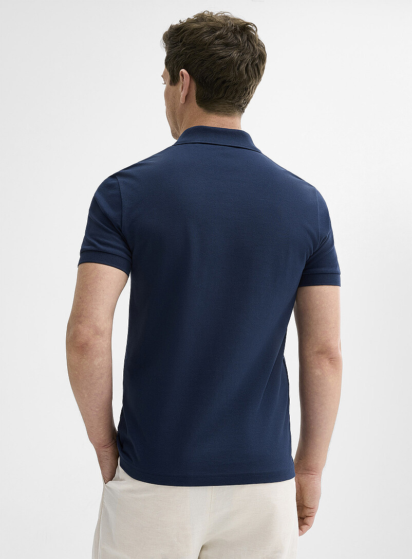 BOSS: Le polo col zipp&eacute; &eacute;cusson logo Ivoire - Beige cr&egrave;me pour homme