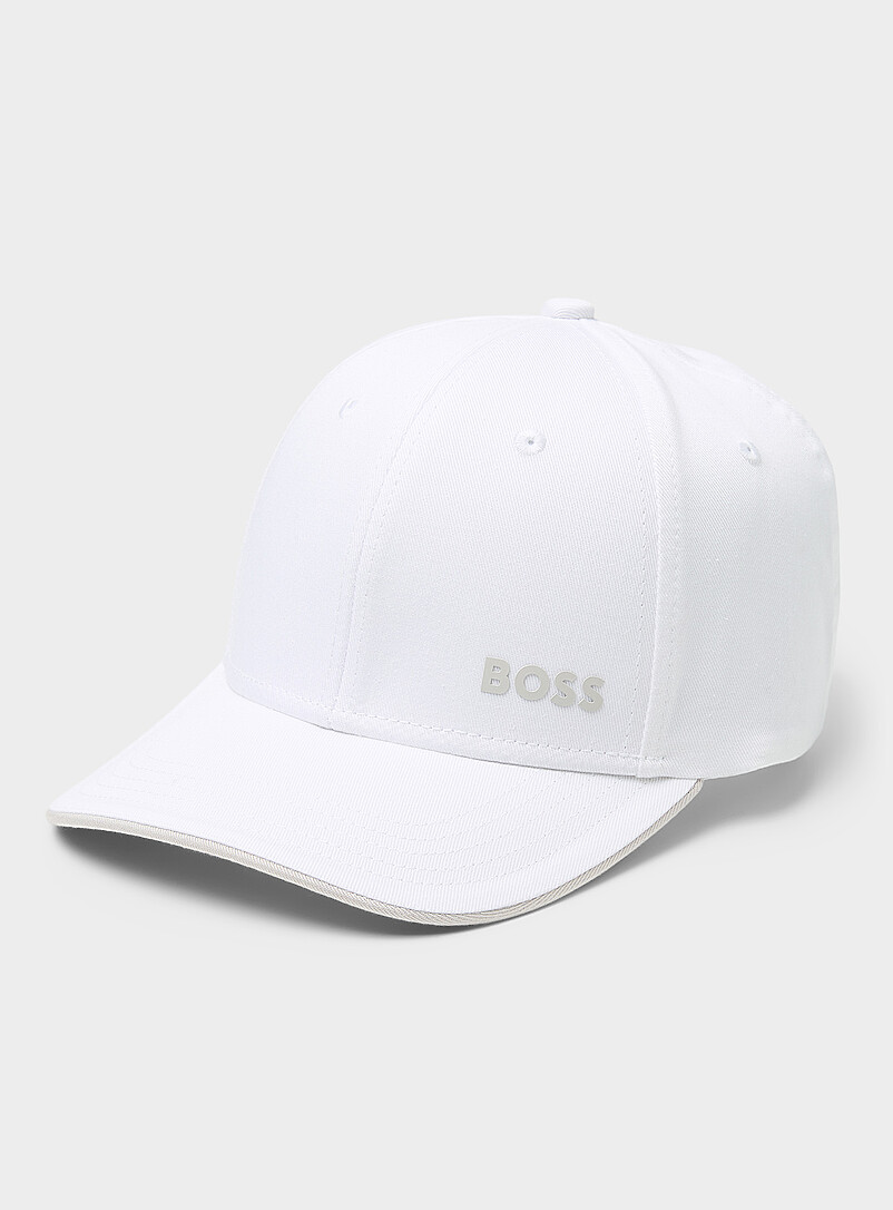 BOSS: La casquette dad visi&egrave;re lis&eacute;r&eacute; Noir pour homme