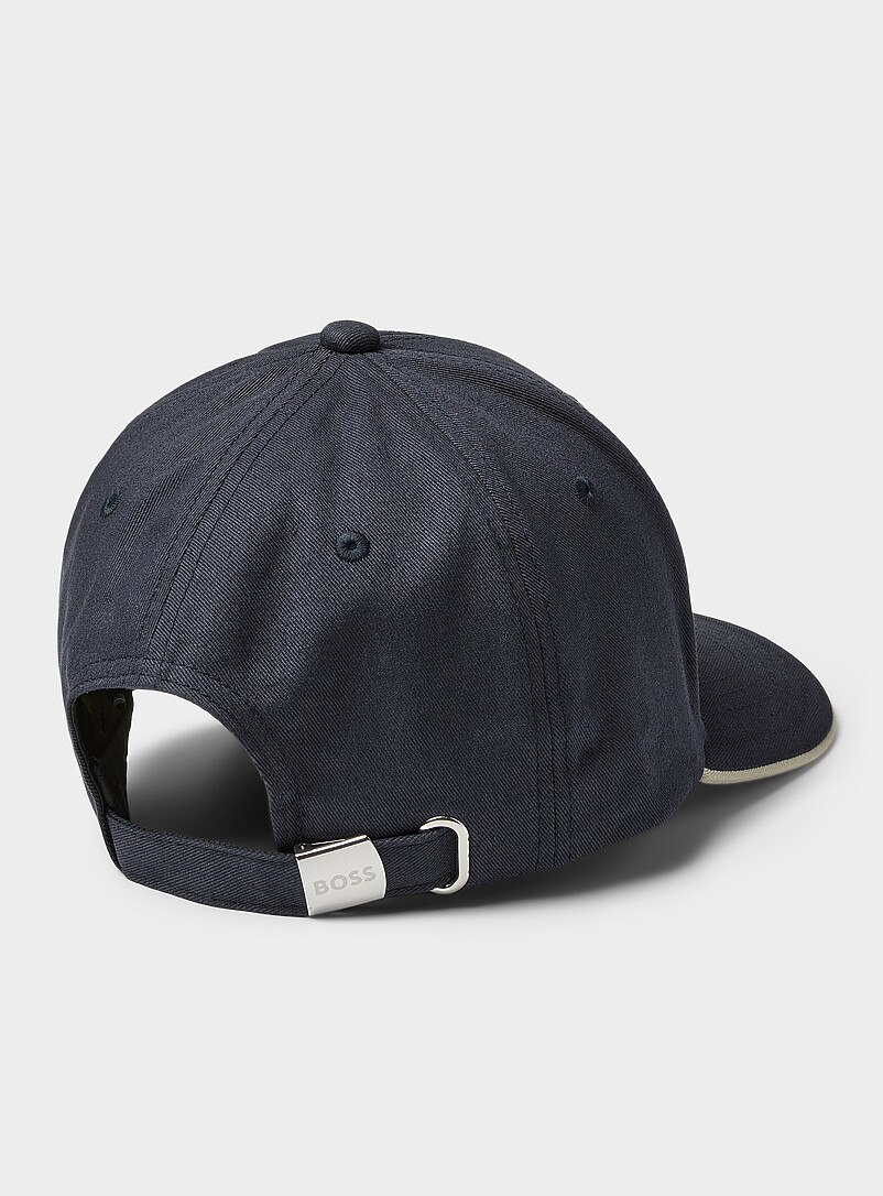 BOSS: La casquette dad visi&egrave;re lis&eacute;r&eacute; Noir pour homme