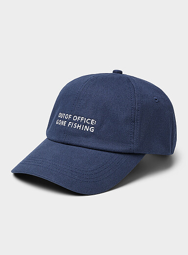 BOSS Blue Gone fishing dad cap for men
