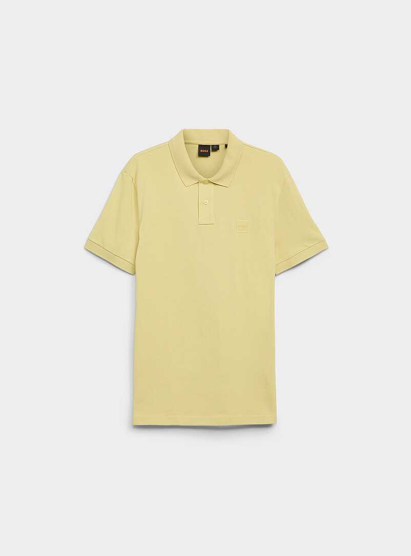 BOSS: Le polo piqu&eacute; Passenger Saumon - Corail pour homme