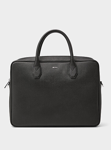 Northon regenerated leather briefcase