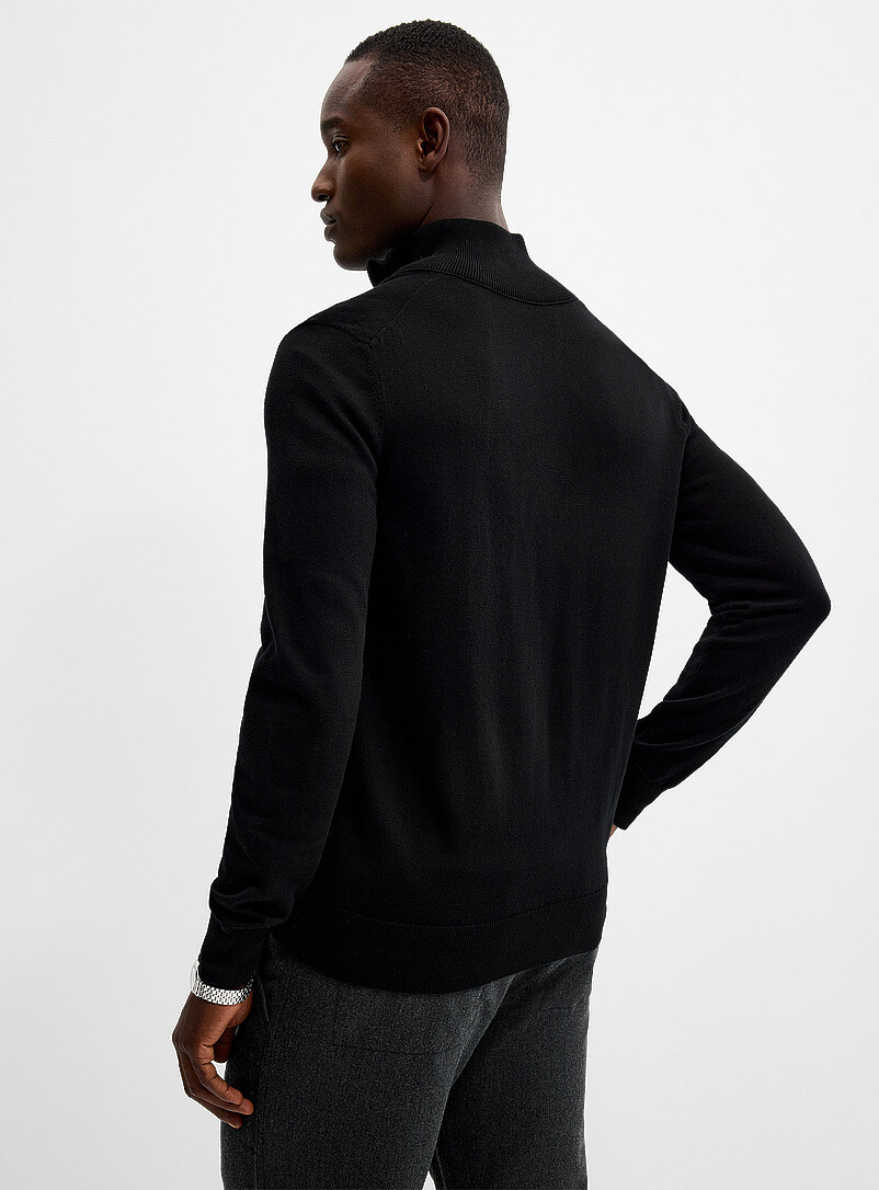 Kanobix zip-neck sweater | BOSS | Shop Men's Turtleneck Sweaters