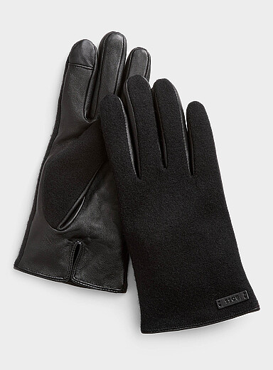 BOSS: Le gant noir bimati&egrave;re Noir pour homme