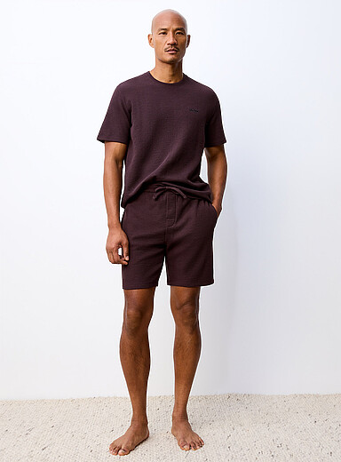 Le short pyjama jersey gaufr&eacute;