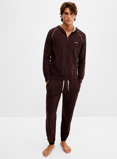 BOSS Chocolate/Espresso Stretch chocolate joggers for men