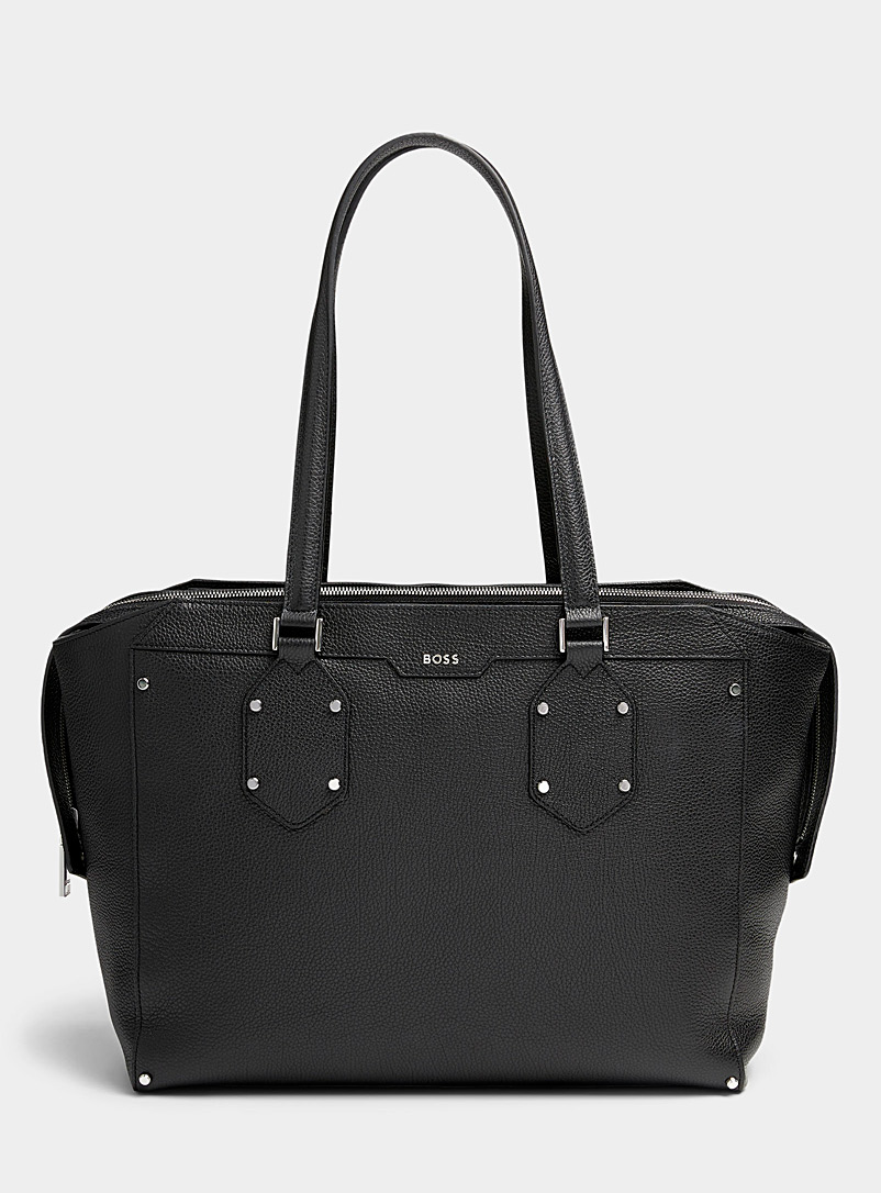 BOSS Black Ivy studded leather tote bag for women