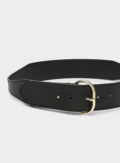 Wilmas wide leather belt