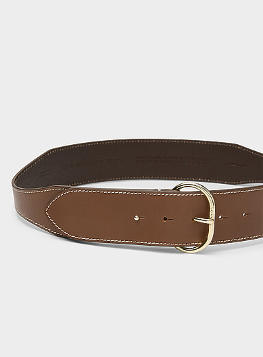 Wilmas wide leather belt