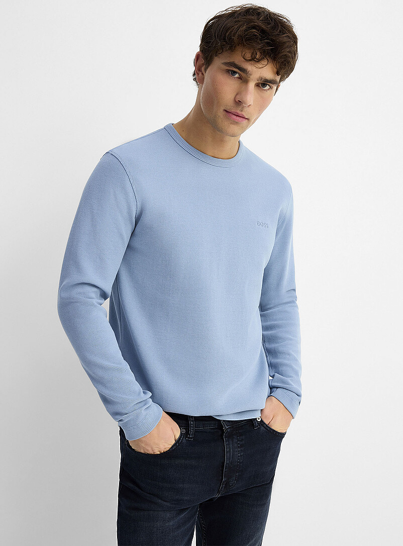 BOSS Gaufré T-Shirt De Pyjama Homme - Confort Doux Et Élégant