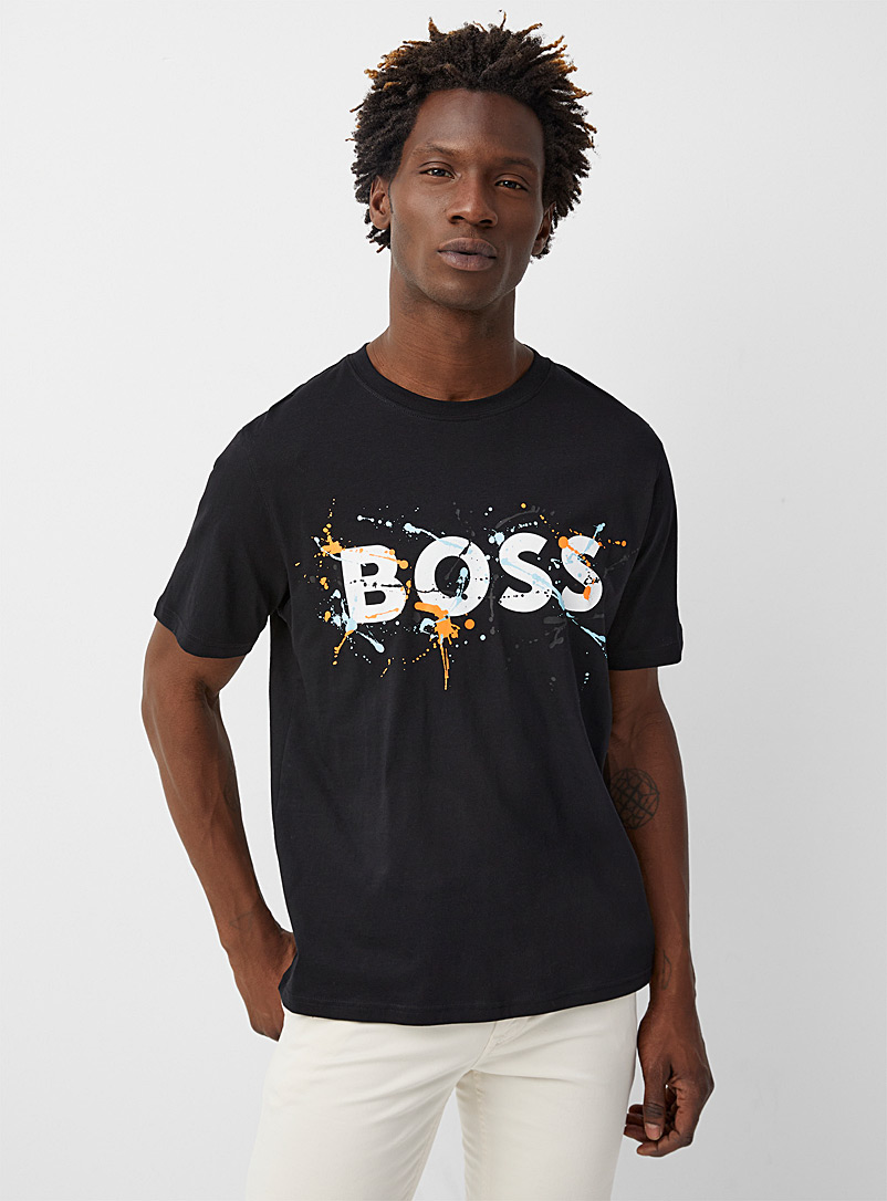 BOSS Black Artistic logo T-shirt for men