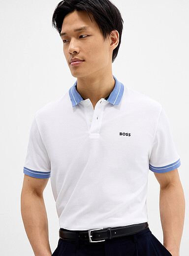 Le polo extensible bordures en accent