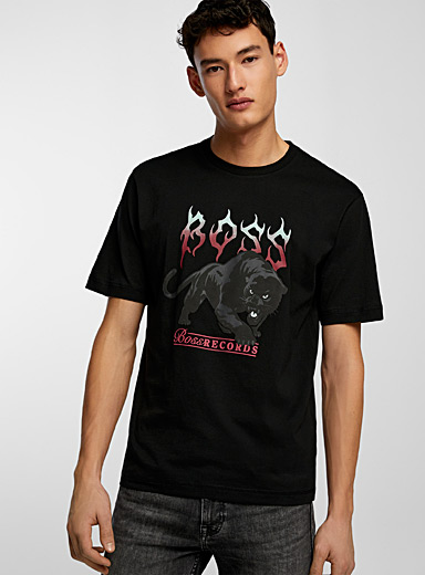 Pantera T-shirt | BOSS | Shop Men's Printed & Patterned T-Shirts Online ...